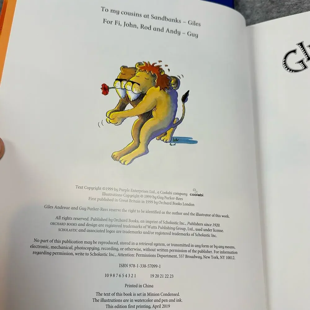Giraffes Can't Dance Andreae Rees AUTOGRAPHED SIGNED Boxed Hardcover Deluxe Set